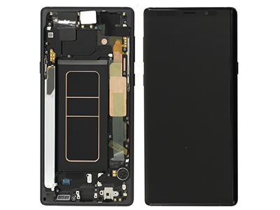Samsung Galaxy Note 9 - Service Pack LCD + Touchscreen + Frame + Altoparlante + Vibrazione + Tasti Laterali Nero GH97 - 22269A