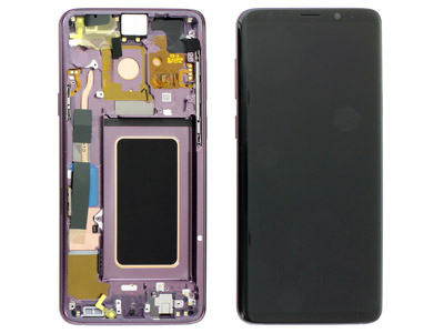 Samsung Galaxy S9 Plus - Service Pack LCD + Touchscreen + Altoparlante + Tasti Laterali Lilac Purple GH97 - 21691B