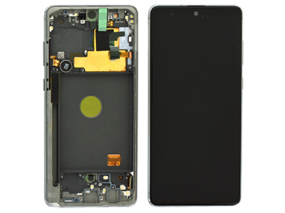Samsung Galaxy Note 10 Lite - Service Pack LCD + Touchscreen + Altoparlante + Tasti Laterali + Vibrazione Aura Glow GH82 - 22055B