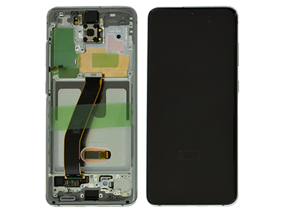 Samsung Galaxy S20 - Service Pack LCD + Touchscreen + Frame + Altoparlante Cloud White GH82 - 22123B