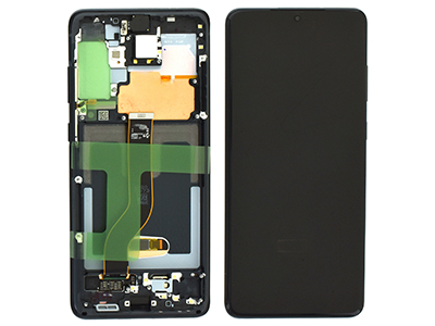 Samsung Galaxy S20 Plus - Service Pack LCD + Touchscreen + Altoparlante Cosmic Black GH82 - 22134A