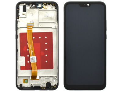 Huawei P20 Lite LCD + Touch Screen + Frame + Tasti Laterali Midnight Black