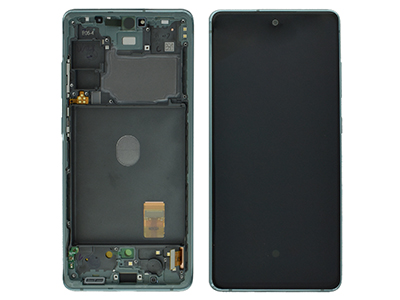 Samsung Galaxy S20 FE 5G Service Pack LCD + Touchscreen + Frame + Tasti Laterali Cloud Mint GH82 - 24215D