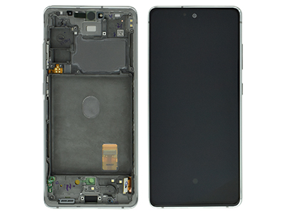 Samsung Galaxy S20 FE 5G Service Pack LCD + Touchscreen + Frame + Tasti Laterali Cloud White GH82 - 24215B