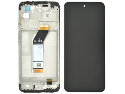 Xiaomi Redmi 10 4G 2022 LCD + Touchscreen + Frame + Switch Tasti Laterali Black