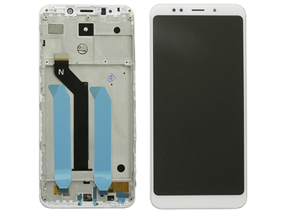 Xiaomi Redmi 5 Plus LCD + Touch Screen + Frame Bianco