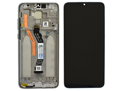 Xiaomi Redmi Note 8 Pro LCD + Touch screen + Frame + Tasti Laterali Bianco Compatibile
