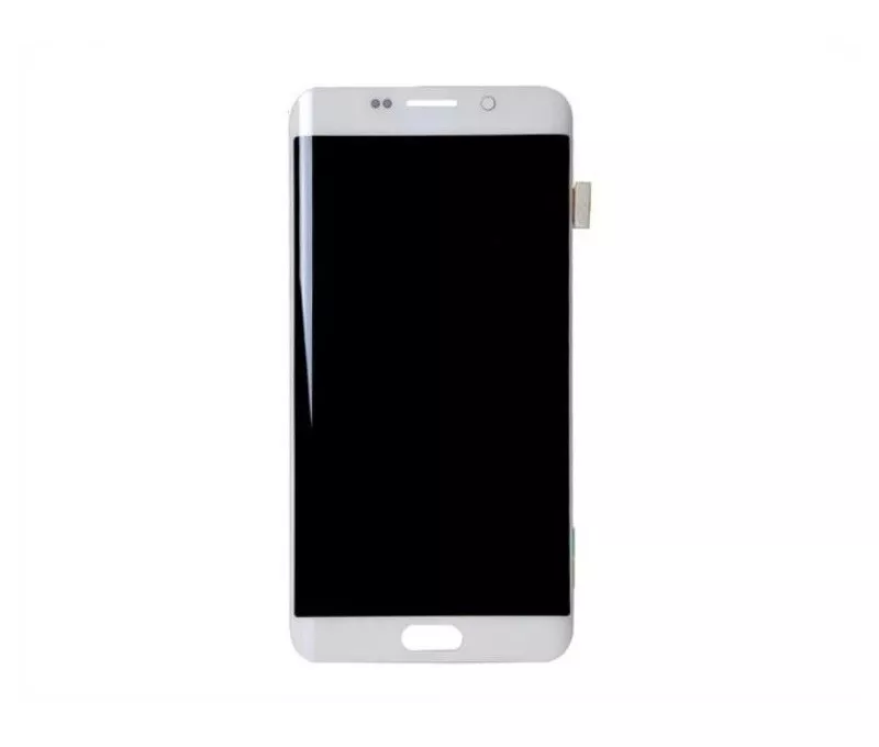 Samsung Galaxy S6 Edge + LCD + Touchscreen + Frame + Tasto Home + Plug - in Silver (ECOSTORE)