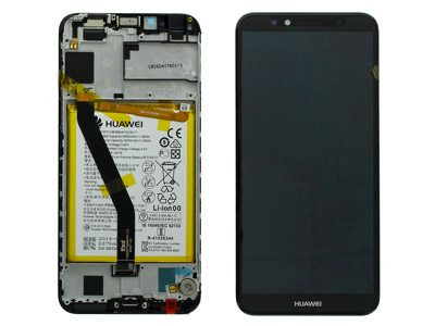 Huawei Y6 2018 LCD + Touchscreen + Frame Nero + Batteria ( ECOSTORE)