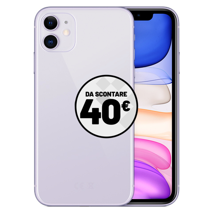 Apple iPhone 11 (64 GB) Viola - Grado Estetico: Ottimo - Batteria Nuova