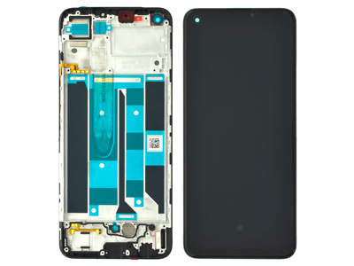 Realme 8 4G LCD + Touchscreen + Frame + Switch Tasti Laterali Black