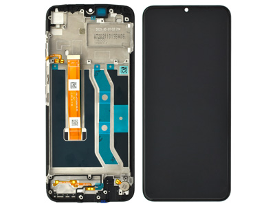 Realme C25Y LCD + Touch Screen + Frame + Switch Tasti Laterali Black