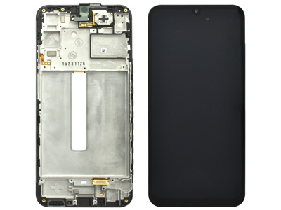 Samsung Galaxy A25 Service Pack LCD + Touchscreen + Frame + Swich Tasti Volume Black GH82 - 33215A