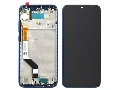 Xiaomi Redmi Note 7 LCD + Touch screen + Frame + Tasti Laterali Blu