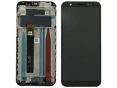 Asus Zenfone Max (M1) ZB555KL LCD + Touchscreen + Frame + Switch Tasti Laterali + Altoparlante Nero