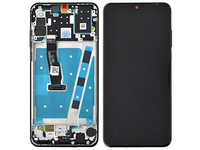 Huawei P30 Lite LCD + Touch screen + Frame + Tasti Laterali Black "Versione Fotocamera 24MP" ( ECOSTORE)