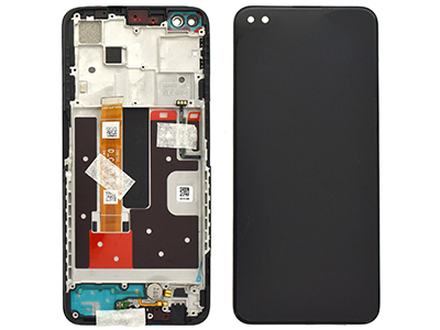 Oppo Reno 4Z 5G LCD + Touchscreen + Frame + Switch Tasti Laterali + Vibrazione Black