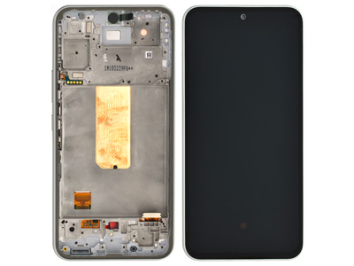 Samsung Galaxy A54 LCD + Touchscreen + Frame + Tasti Laterali Awesome White GH82 - 31232B