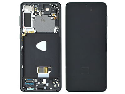 Samsung Galaxy S21 Plus LCD + Touchscreen + Frame Phantom Black NO Batteria GH82 - 24554A