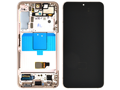 Samsung Galaxy S22 LCD + Touchscreen + Frame Pink Gold GH82 - 27521D