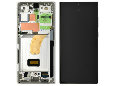 Samsung Galaxy S23 Ultra LCD + Touchscreen + Frame + Tasti Laterali Phantom Black  (ECOSTORE)