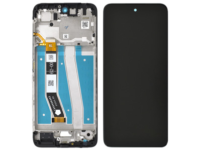 Motorola Moto G14 LCD + Touch Screen + Frame + Swich Tasti Laterali Black