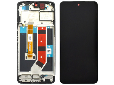 Oppo A79 5G LCD + Touch Screen + Frame + Switch Tasti Laterali Black