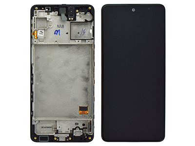 Samsung Galaxy M31S LCD + Touchscreen + Frame Nero