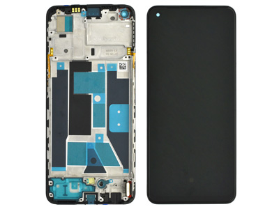 Realme 9 LCD + Touchscreen + Frame + Switch Tasti Laterali Meteor Black