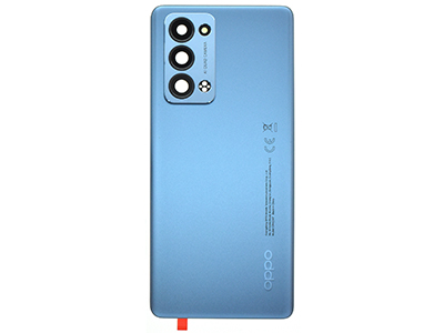 Oppo Reno 6 Pro Cover Batteria + Vetrino Camera + Adesivi Lunar Grey