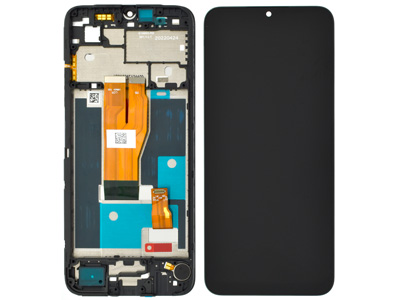 Realme C30 LCD + Touchscreen + Frame + Switch Tasti Laterali Black