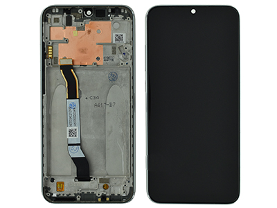 Xiaomi Redmi Note 8 LCD + Touch screen + Frame + Tasti Laterali Bianco