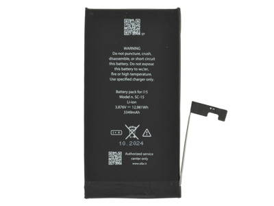 Apple iPhone 15 Batteria