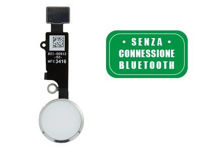 Apple iPhone 7 Tasto Joystick Esterno + Flat Cable Bianco No Lettore ImPronta