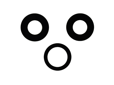 Apple iPhone 11 Pro Vetrino Camera + Adesivo Kit 3 Camere