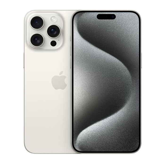 Apple iPhone 15 Pro Max (256 GB) Titanio Bianco - Grado Estetico: Ottimo - Batteria Nuova