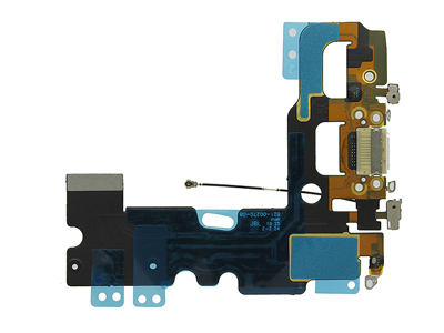 Apple iPhone 7 Flat Cable + Connettore di Ricarica + Microfono Oro No Logo