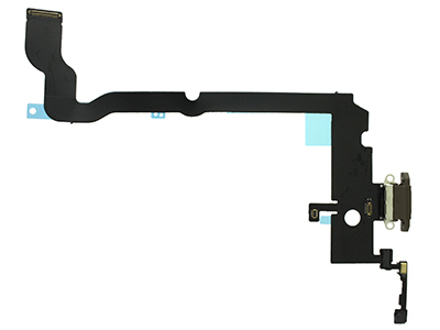 Apple iPhone XS Max Flat Cable + Connettore di Ricarica + Microfono Oro No Logo
