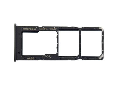 Samsung Galaxy A12 Sportello Dual SIM card/SD Card + Alloggio Nero