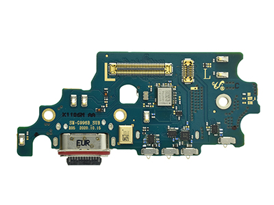 Samsung Galaxy S21 Plus Sub Board + Plug In + Microfono + Lettore Sim