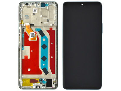 Honor Magic 4 Lite LCD + Touchscreen + Frame + Tasto Volume Titanium Silver