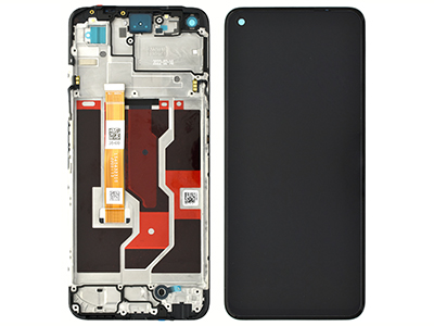 Oppo A96 LCD + Touch Screen + Frame + Switch Tasti Laterali Starry Black