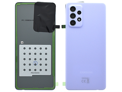 Samsung Galaxy A72 Cover Batteria + Cover Camera completo + Adesivi Awesome Violet (ECOSTORE)
