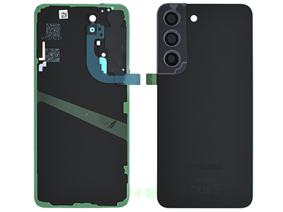 Samsung Galaxy S22 Cover Batteria + Vetrino Camera + Adesivi Phantom Black