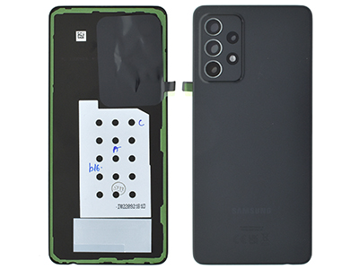 Samsung Galaxy A52 S Cover Batteria + Cover Camera completo + Adesivi Awesome Black (ECOSTORE)