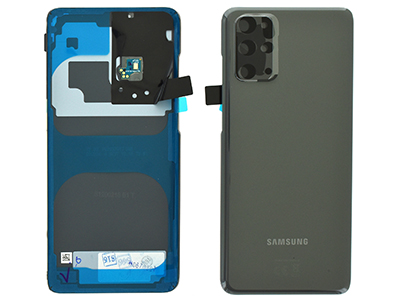 Samsung Galaxy S20 Plus Cover Batteria in vetro + Vetrino Camera + Microfono Grigio