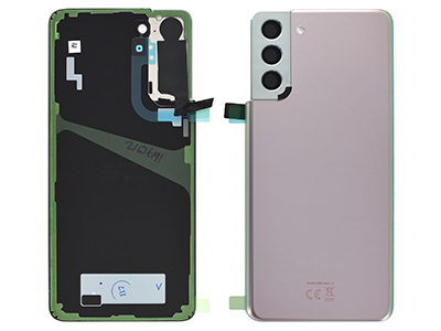 Samsung Galaxy S21 Plus Cover Batteria + Vetrino Camera + Adesivi Phantom Silver