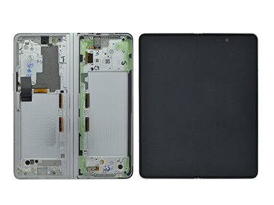 Samsung Galaxy Z Fold 3 LCD + Touchscreen + Frame + Altoparlante Phantom Silver GH82-26284C