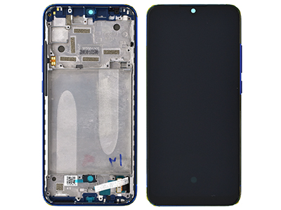 Xiaomi MI A3 LCD + Touchscreen + Frame + Tasti Laterali Blue (ECOSTORE)