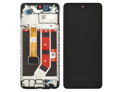 Oppo A 58 LCD + Touchscreen + Frame Nero